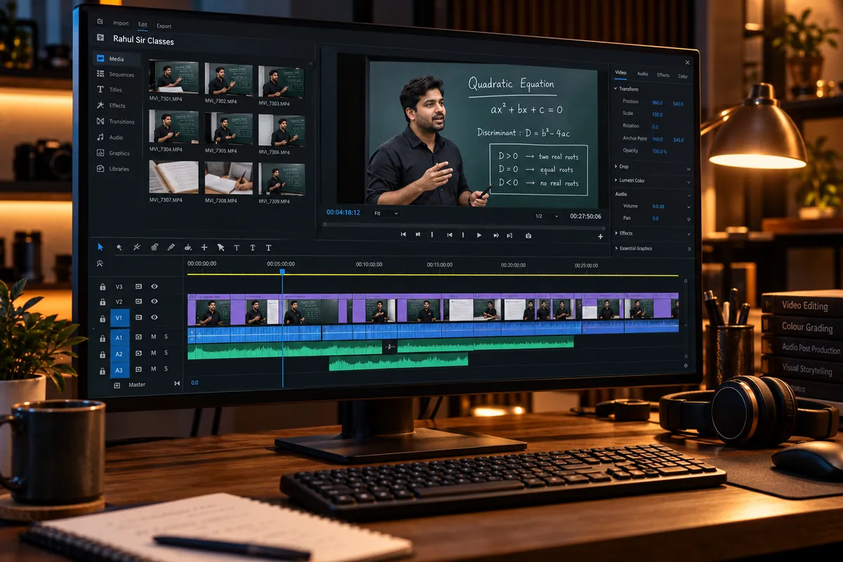 Rahul Sir Classes: Video editing