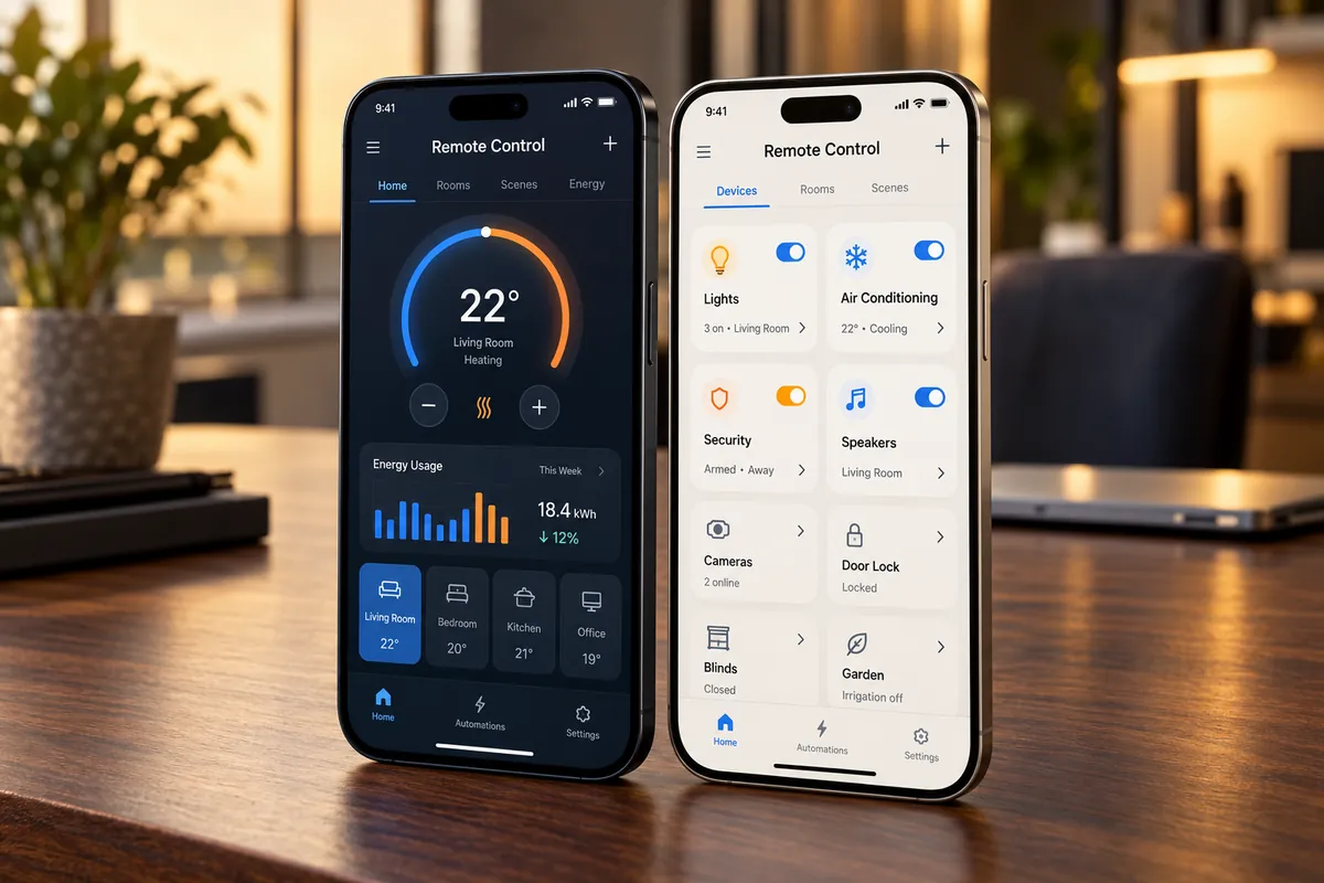 Remote Control App: Mobile app / IoT