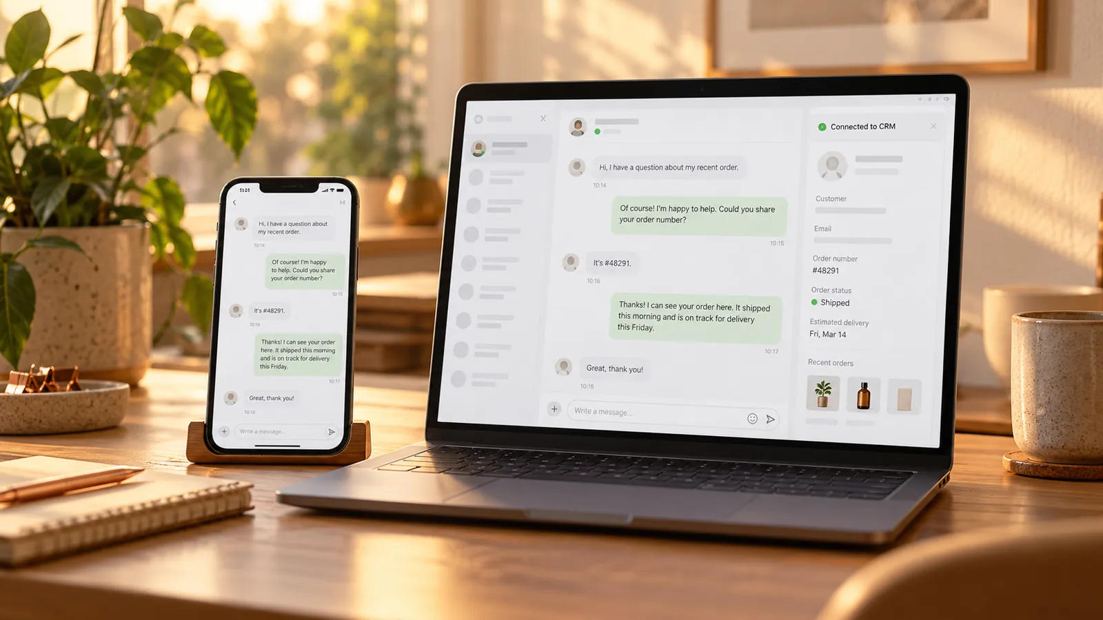 AI Agents & Chatbots: a workspace showing this kind of work