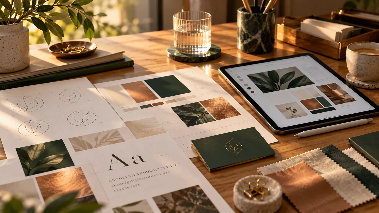 Branding & Design: a workspace showing this kind of work