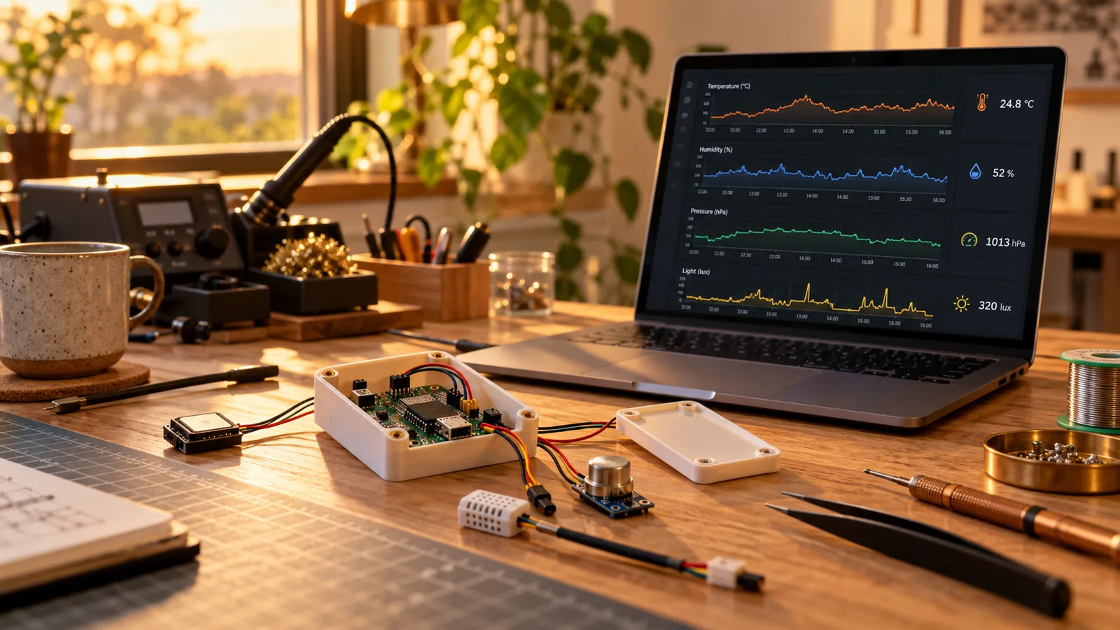 IoT Solutions: a workspace showing this kind of work