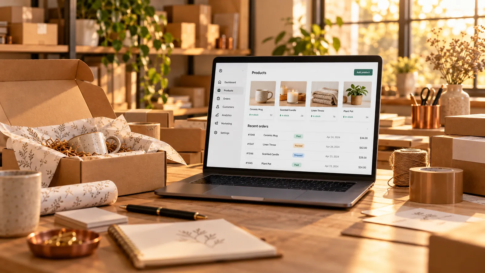 Marketplace Management: a workspace showing this kind of work