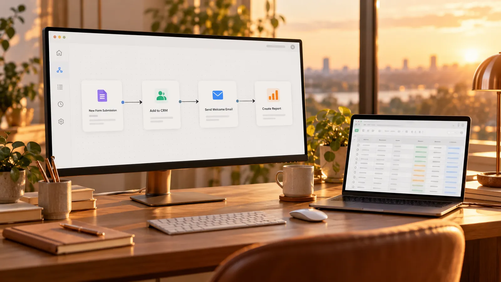 Workflow & Business Automation: a workspace showing this kind of work