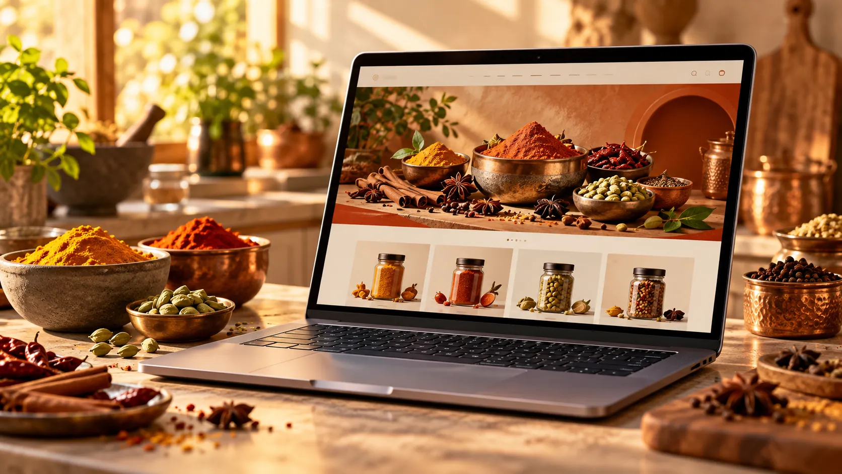 Rakesh Masala: brand website project